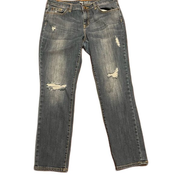 Womens' Size 8 Skinny Fit Distressed Gap Jeans - Picture 1 of 14